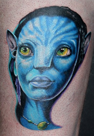 Travis Litke - Neytiri From Avatar Color Portrait