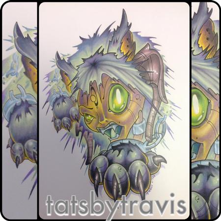 Tattoos - Fenrir colored pencil & marker - 95850