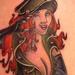 Military Pin Up Girl w/ Tig 'ol Bitties! Tattoo Thumbnail