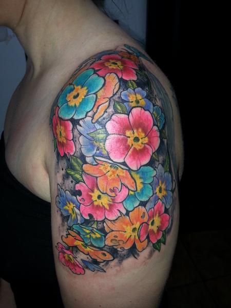 Tattoos - flower cluster - 98691