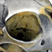 Tattoos - cat skull acyrilic opens on wood - 31118