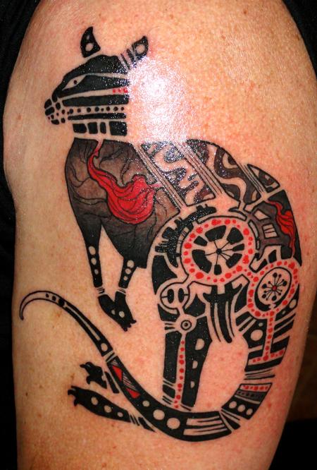 aboriginal kangaroo by ben merrell tattoo inspiration aboriginal kangaroo by ben merrell tattoo inspiration