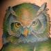 Tattoos - owl and maple leaves - 58178