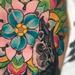 bird skull and flower mandala Tattoo Thumbnail