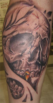 Dan Marshall - Skull Tattoo