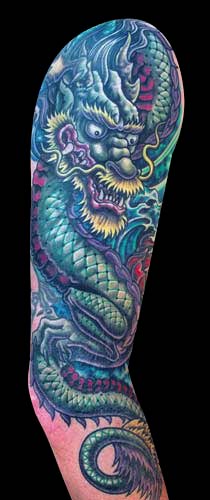 Japanese+dragon+tattoo+sleeve