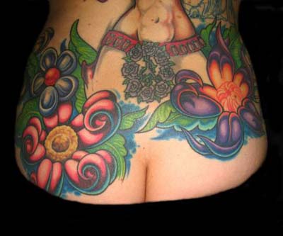 Tattoos - Exotic Flower Collage - 14442