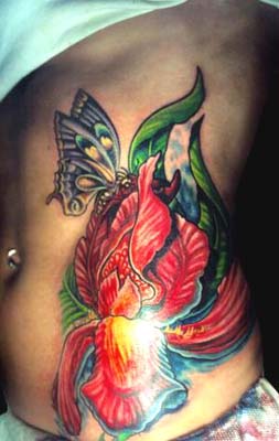 Tattoos - Iris and Butterfly - 14450