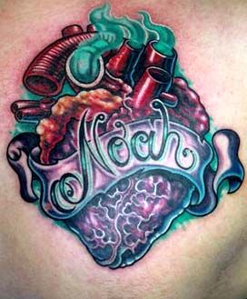 Tattoos - Noah Heart - 14451