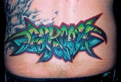 Graffiti Tattoos on Paradise Tattoo Gathering   Tattoos   Lettering   Graffiti Writing