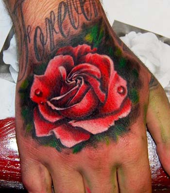 Comments realistic rose hand color tattoo Keyword Galleries Color Tattoos 