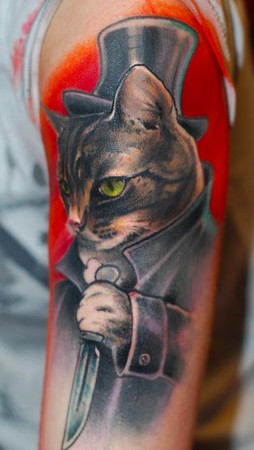 Tattoos - Bez - Cat the rippley