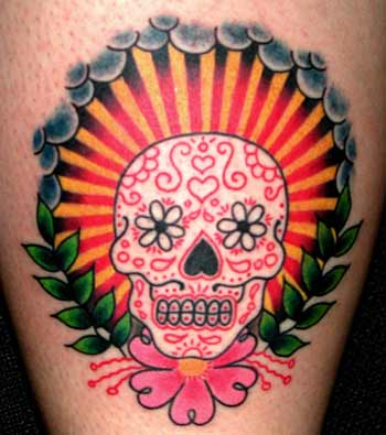 Tattoos Steve Boltz Sugar Skull click to view large image