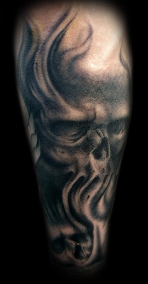 Part of a black and grey sleeve we 39re working on More to come soon