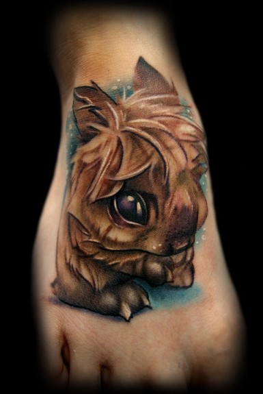 Kelly Doty Fuzzy Bunny tattoo Large Image Leave Comment