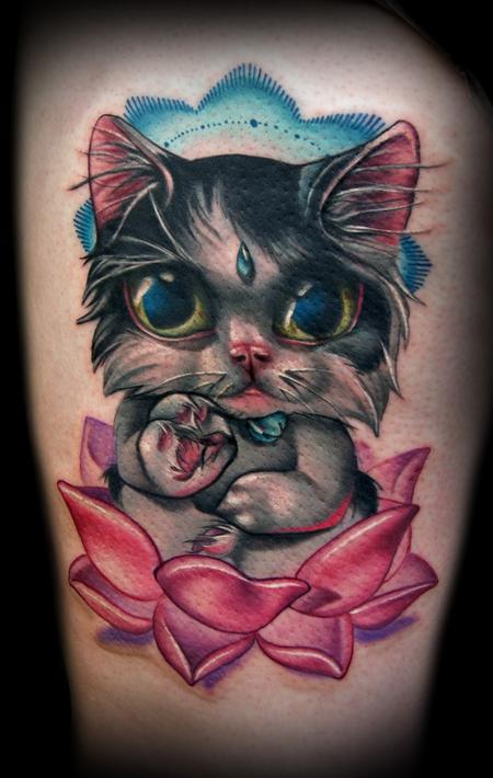 Buddha Cat tattoo