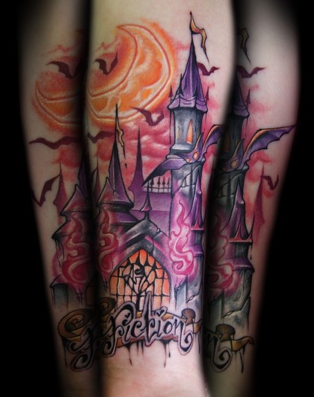 Kelly Doty - Fiction Castle tattoo
