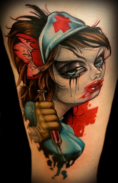 Kelly Doty - A Friendly Nurse tattoo