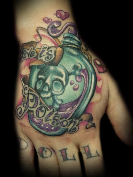 Kelly Doty - Love is Poison tattoo