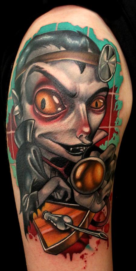 Kelly Doty - Dr. Acula tattoo