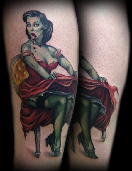 Kelly Doty - Gil Elvgren Pinup Zombified tattoo