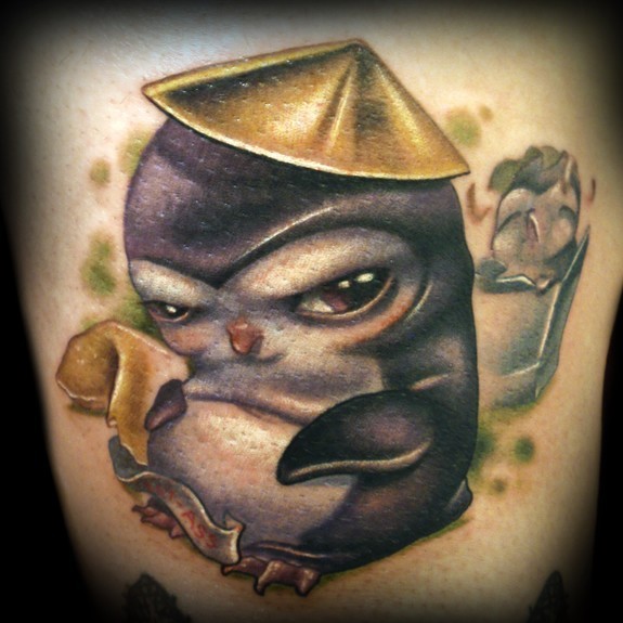 Kelly Doty - Fat Ass Asian Penguin tattoo