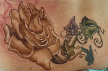 Kelly Doty - Gardenia and Ivy tattoo *IN PROGRESS*