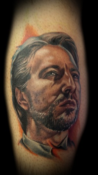 Kelly Doty - Hans Gruber tattoo