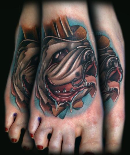 Kelly Doty - Dapper Bulldog tattoo