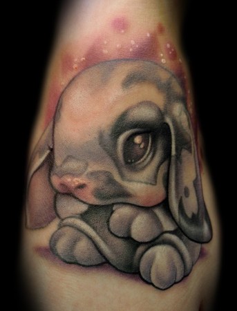 Kelly Doty - Chubby Bunny tattoo