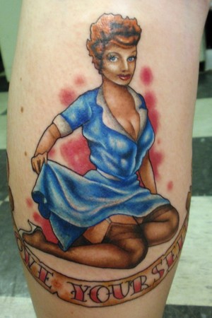 I love lucy pin up tattoo