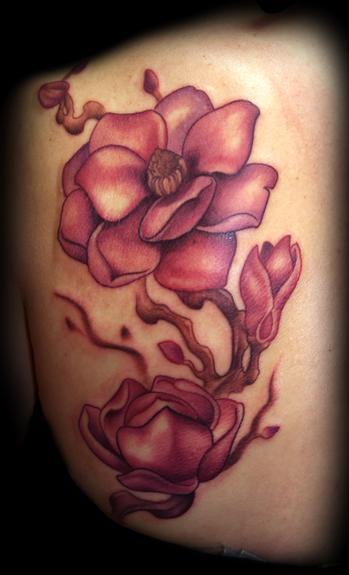 Kelly Doty - More Magnolia Branch tattoo