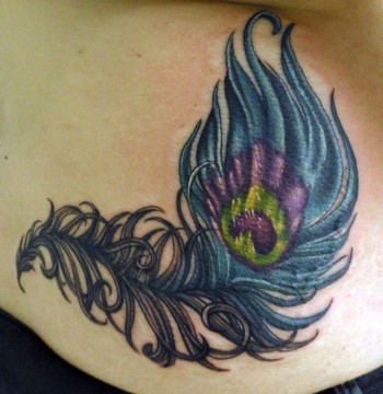 Feather Tattoo on Paradise Tattoo Gathering   Tattoos   Kelly Doty