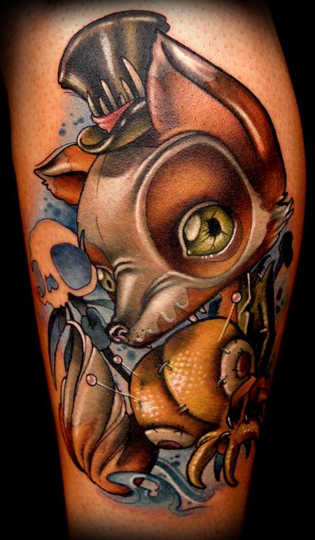 Kelly Doty - Voodoo Fox tattoo