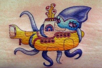 Kelly Doty - Squids <3 The Beatles Tattoo