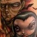 Tattoos - Frankenstein and Vampira tattoo - 48786