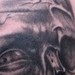 Tattoos - Black and Grey Zombie tattoo *in progress* - 47540