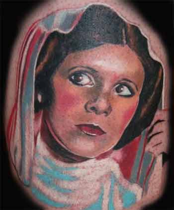 Tattoos - Movie Star Wars tattoos - Leia