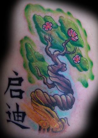 Flower Tattoo Background. japanese flowers tattoo.