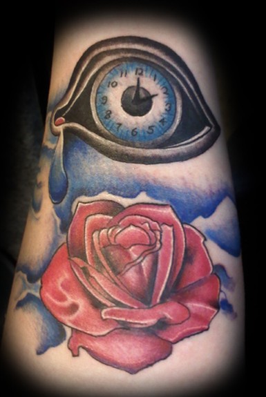 Comments Dali tattoos rose tattoo color tattoos tattoos by Eli