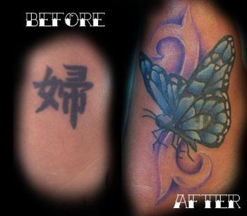 Cover Tattoos on Two Kings Tattooing   Tattoos   Eli Williams   Kanji Cover Up