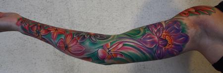 Ty McEwen - Flower sleeve tattoo