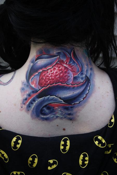 Ty McEwen - Strawberry bio organic tattoo