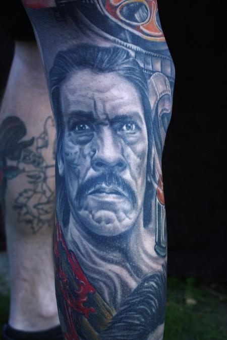 Tattoos Tattoos Sleeve Black and grey portrait tattoo