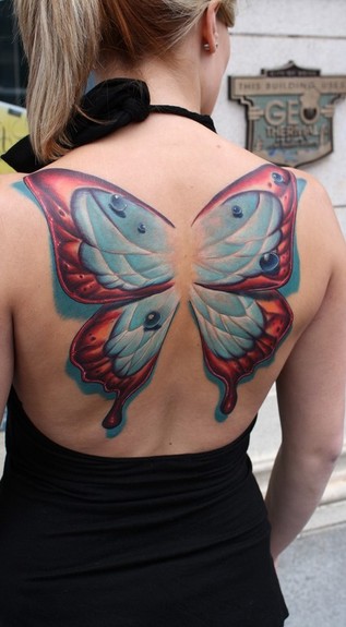 butterfly wings tattoo. utterfly wings