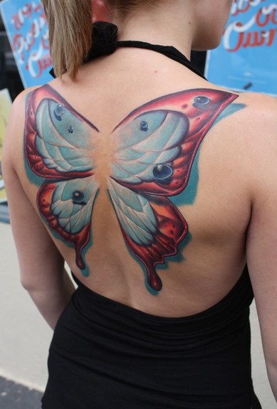 butterfly wings tattoo. utterfly wings