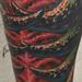 color bio organic leg tattoo Tattoo Design Thumbnail