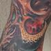 color bio organic leg tattoo Tattoo Design Thumbnail