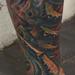 color bio organic leg tattoo Tattoo Design Thumbnail