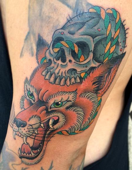 Skyler Del Drago - Kitsune with Skull